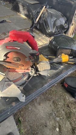 Tablesaw,nailgun,weld helmet