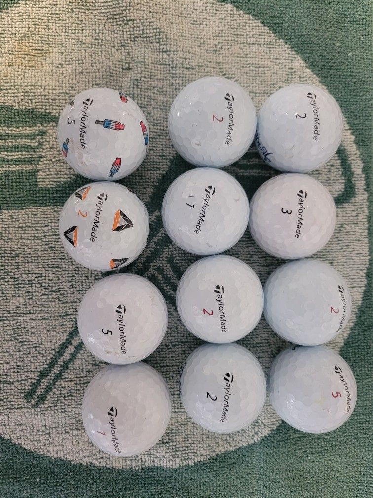 12 taylormade tp5 golf balls mint