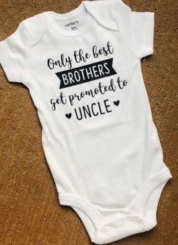 Promoted to uncle onesie