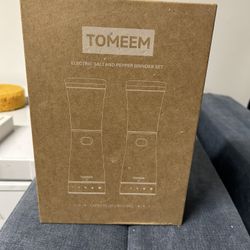 Brand New Tomeem Salt And Pepper Electric Grinders 