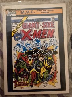 1990 Giant Size Xmen Card