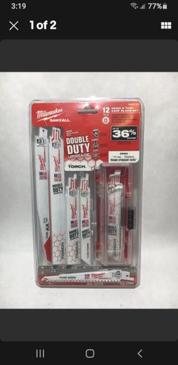 Milwaukee Electric Tool Sawzall Reciprocating Saw Blade Set / 12 Pc, BRAND NEW