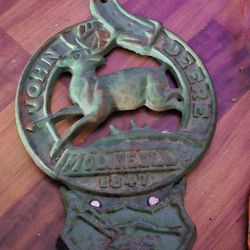Antique Cast Iron John Deere Mail Holder $100