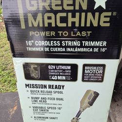 String Trimmer  62volt Battery & Charger 