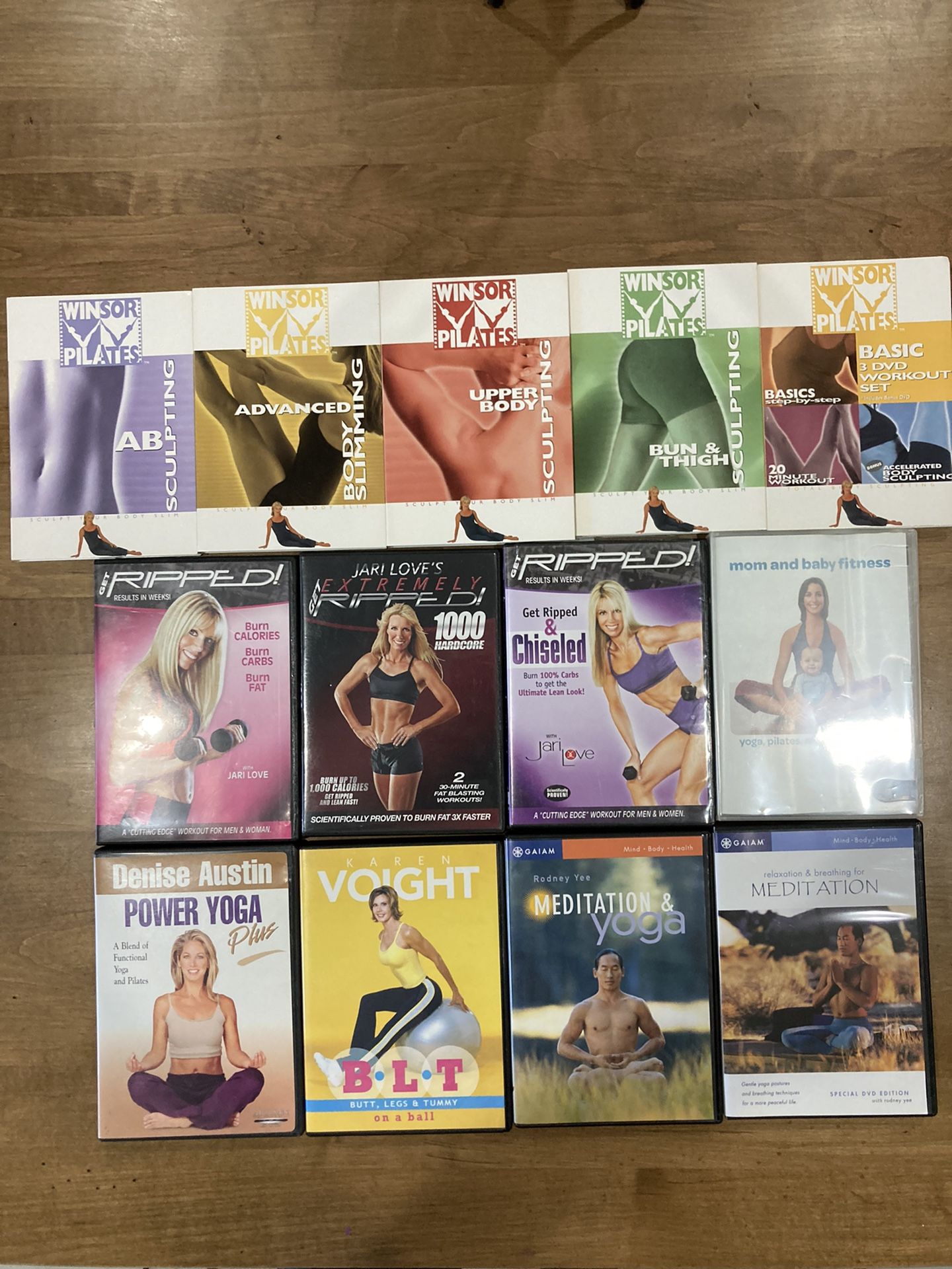DVD’s Fitness / Yoga 15 count