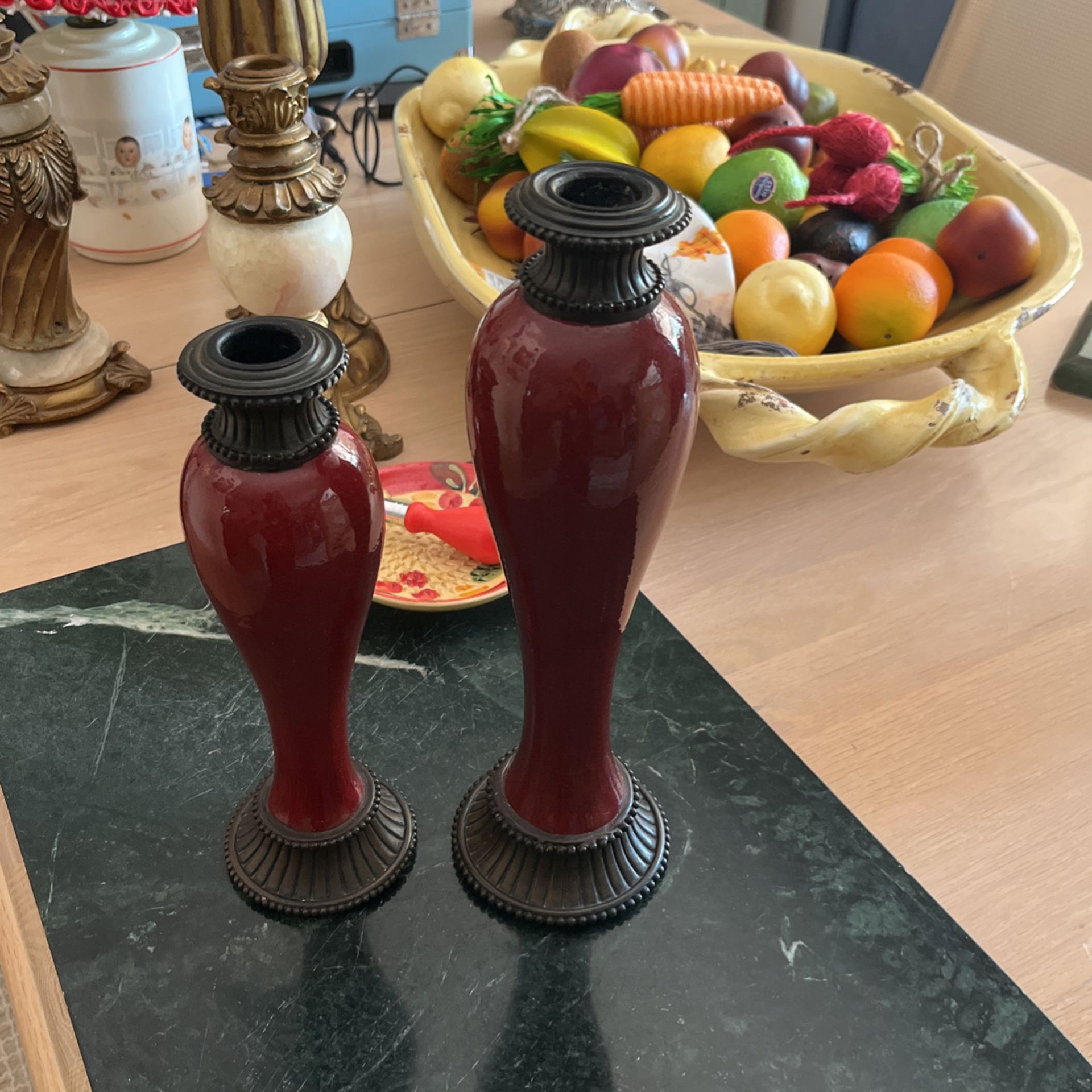 Partylite Matching Candle Holders 