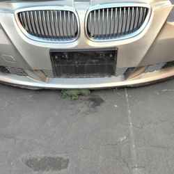 2007-2011 Bmw 3 Series Coupe (2 Doors) Complete Front Bumper With Grills And Fog Lights With Accessories OEM.