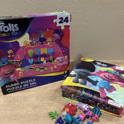 Trolls Toys, Books And Puzzle