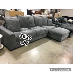4 Piece Corduroy Modular Sectional Sofa 