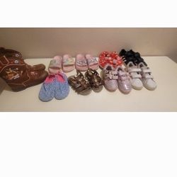 Girls Shoes Size 9-10 ( All 9 Pairs For Only$15)