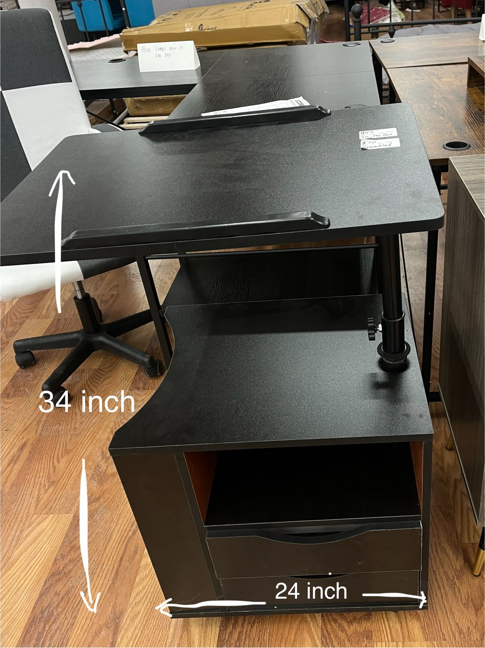 Swivel Table With Adjustable Laptop Stand