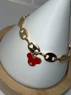 6 Inch to 7.5 Inch Adjustable Disney Inspired Bracelet 18K Gold Dipped