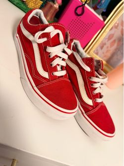 Red old Skool vans