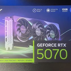 PNY NVIDIA GeForce RTX 5070 12GB OC GDDR7 DLSS Tri-Fan Stealth Graphics Card