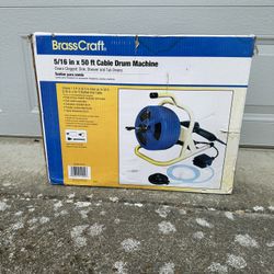 BrassCraft BC260. 5/16 in. x 50 ft. Cable Drum Machine