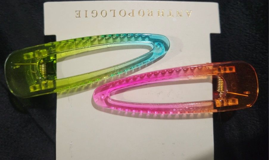 Rainbow hair pins