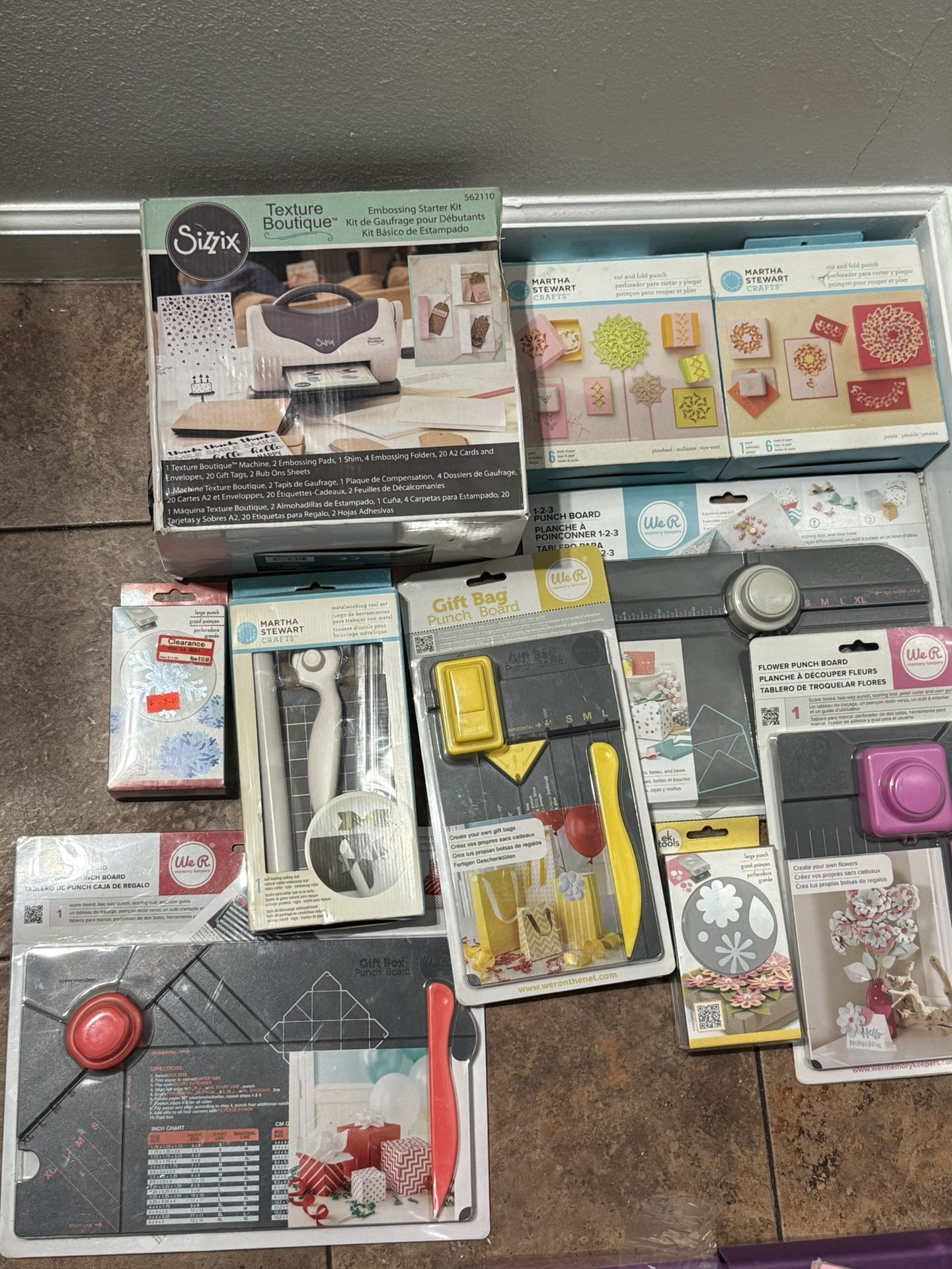 Embossing Starter Kit And Punch Boards