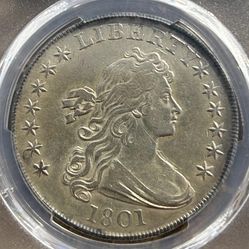 1801 Draped Bust Silver Dollar 
