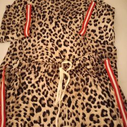 New, 4x(women), leopard Print Pants & Top Set