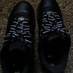 Black Supreme Airforces 