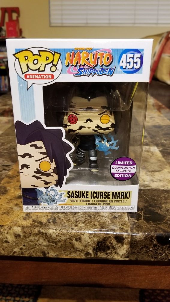 Funko Pop! Naruto Shippuden Convention Exclusive #455 Sasuke with Protector