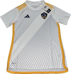 Adidas Los Angeles Galaxy White Soccer Jersey Women’s Small New $100 IP6018