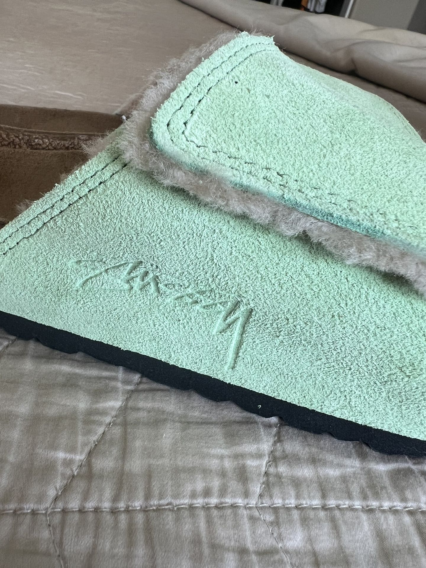 Stüssy x Birkenstock Solana Green Slides