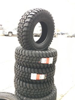 16” M/T LT265/70R17 10 ply 4 new tires