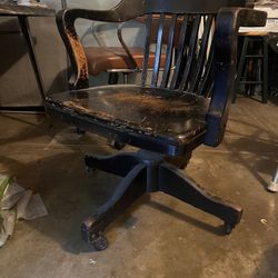 Antique Wooden Office Chair