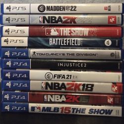 PS5 & PS4 Video Game Bundle of 10 Games for $55