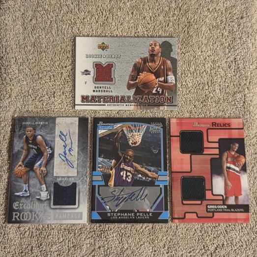 BASKETBALL RELIC PATCH &/OR AUTOGRAPH MEMORABILIA CARDS RANGING FROM 2003 TO 2016 SEASONS