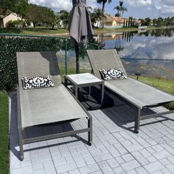 Outdoor Lounge Chairs (2 included) 