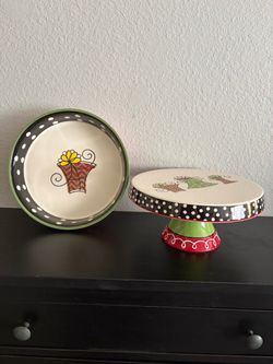 Earthenware Cake Stand & Oven Wear