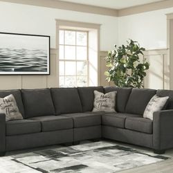 Ashley Grey Brand New Sectional 3 Piece  