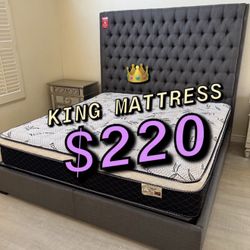 New King Mattress Only $220