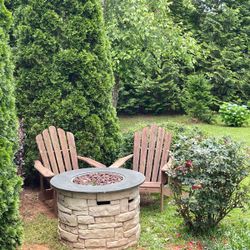 fire pit plus two chairs