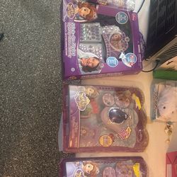 Two Talking Magical Amulet Sophia’s One Sophia Stick On Styles Light Up Sierra Activity And One Sophia Dancing Sisters