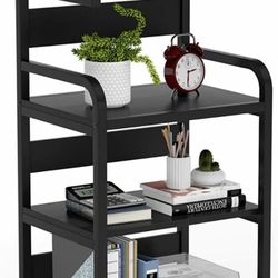 4 Shelf Mobile Printer Stand With Storage Shelves