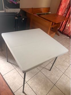 Folding  square table $50