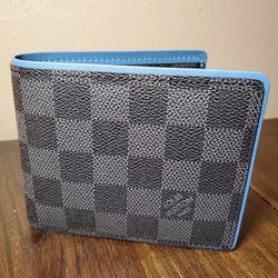 Louis Vuitton Blue Lining Wallet (Authentic)