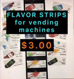 Vending Machine Flavor Strips 