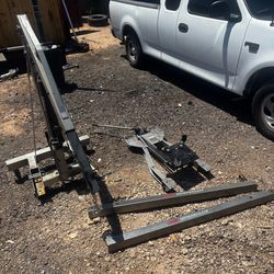 Engine hoist and transmission jack