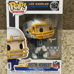 Justin Herbert Funko Pop NFL Football LA Chargers Vinyl Figurine Figure Toy 162 