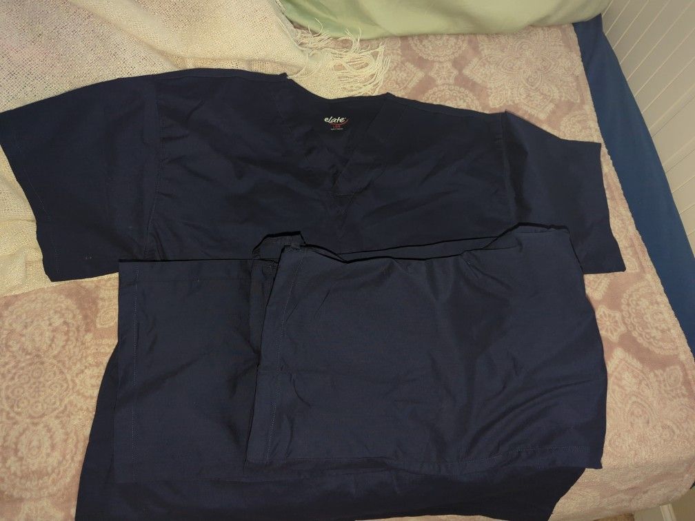 Navey Blue Medical Scrub Size Large