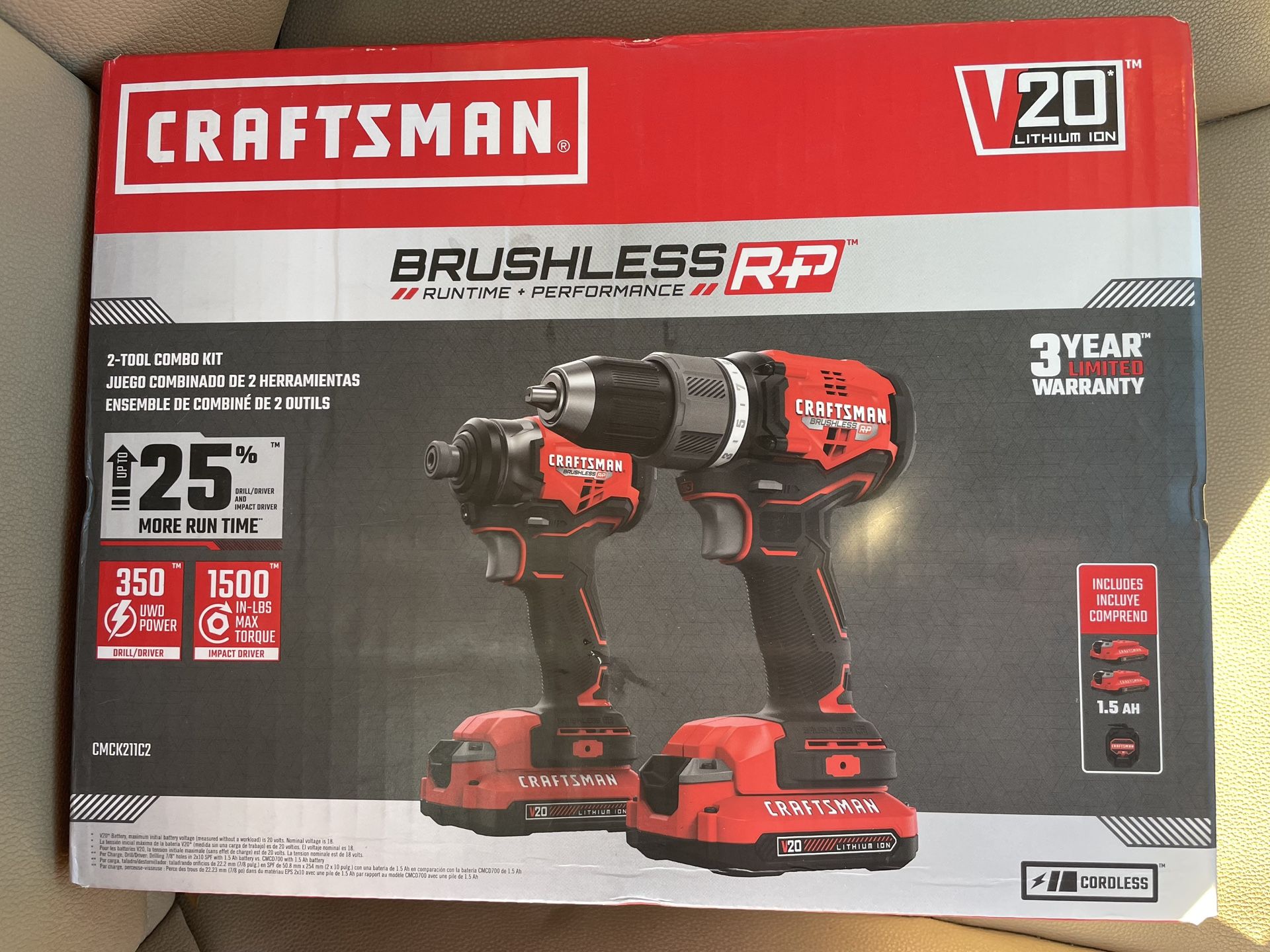 Craftsmen Brushless Battery Combo Set