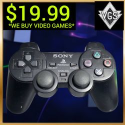 Sony OEM DualShock 2 Black Wired Controller PS2 SCPH-10010 PlayStation 2