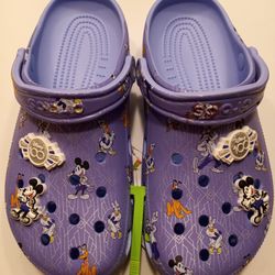 Disney Parks 2023 100th Anniversary Years Of Wonders Crocs Woman Size 9, 10