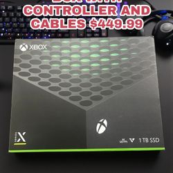 XBOX SERIES X IN BOX WITH CONTROLLER AND CABLES