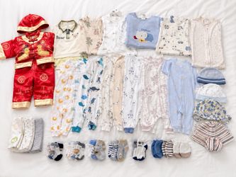 1T-3T Toddler Clothes Lot (PJs, Sleep Sacks, Hats, Socks)