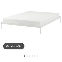 VEVELSTAD IKEA Bed frame, white, Queen